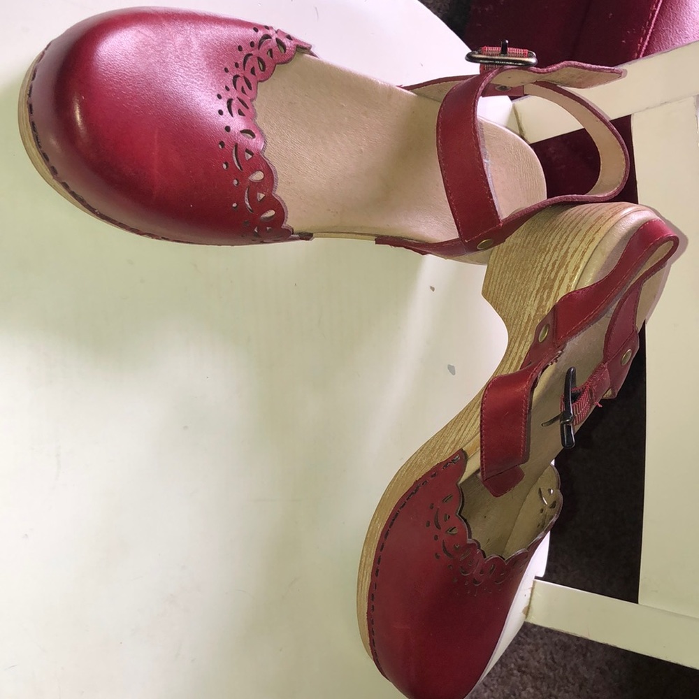 Dansko red Mary Janes size 38.